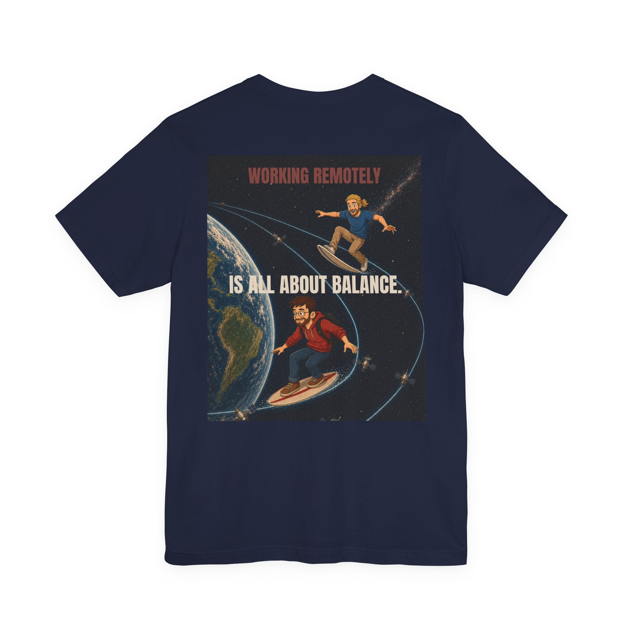 Working Remotely – Space Surfing Tee