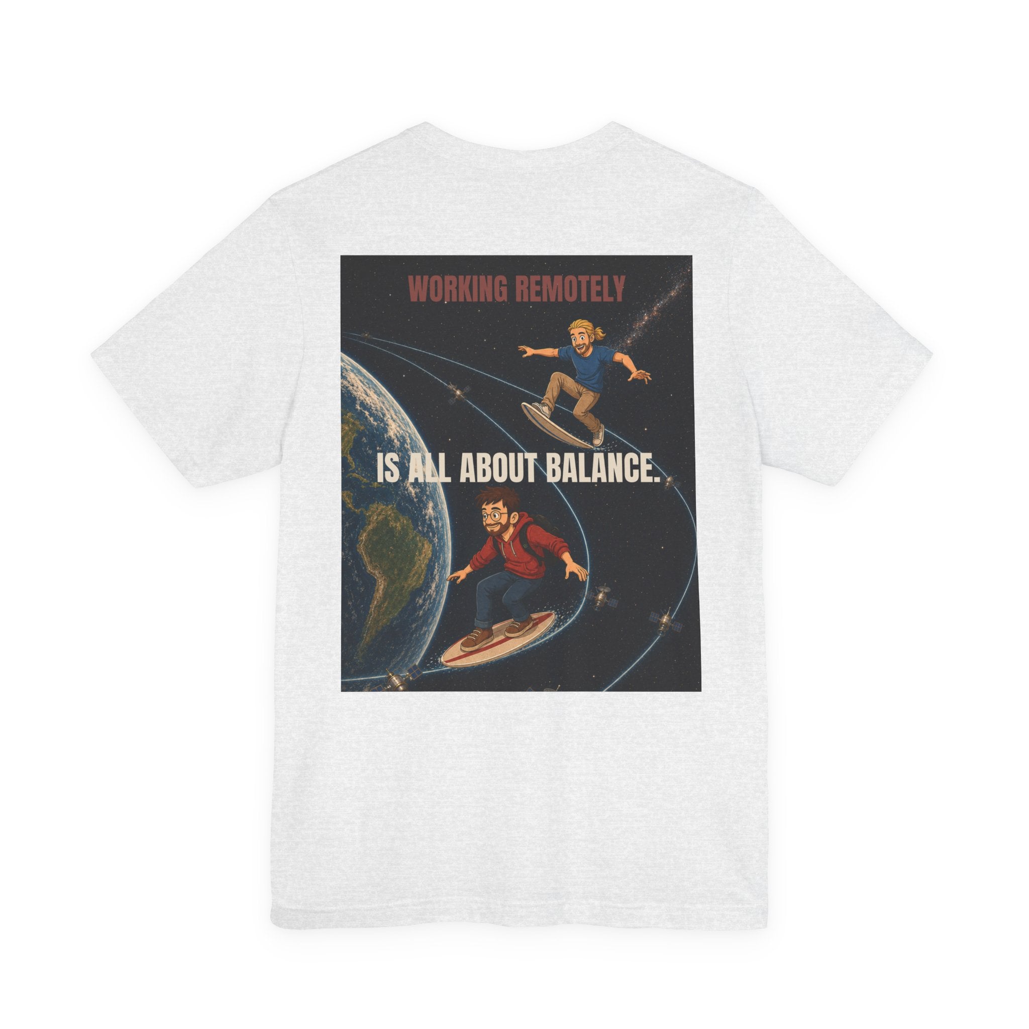 Working Remotely – Space Surfing Tee