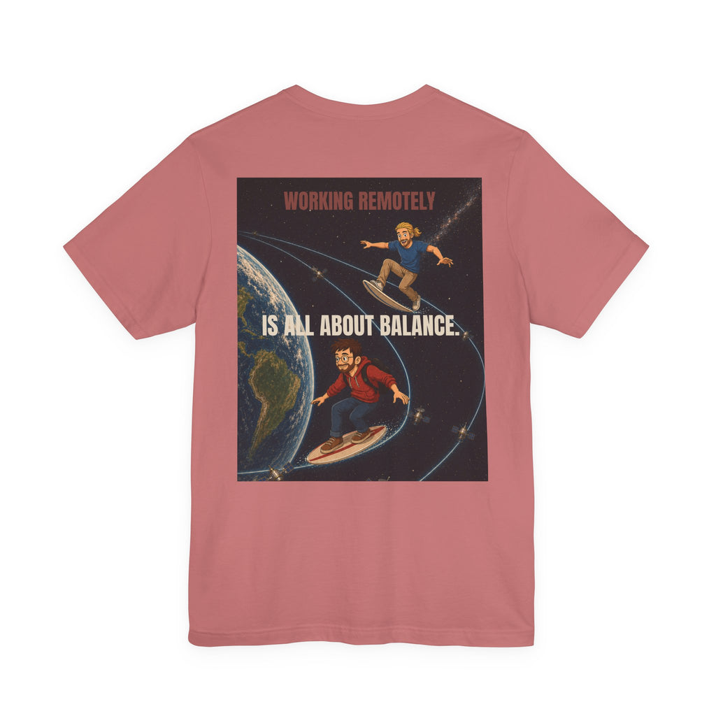Working Remotely – Space Surfing Tee